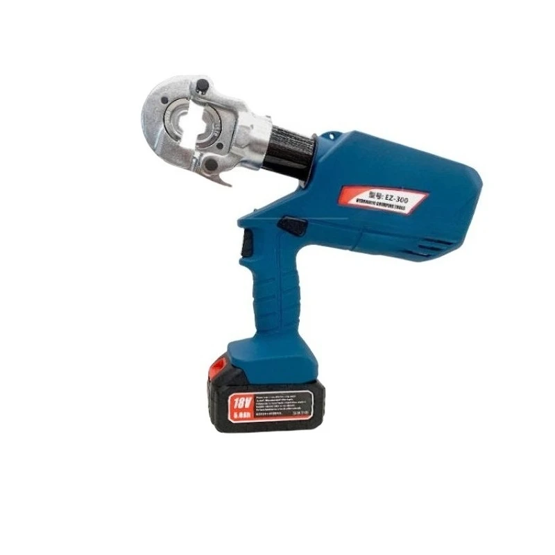 Rechargeable Hydraulic Pliers EZ-400 Digital Display Crimping Copper and Aluminum Nose 300 Electric Crimping Pliers with 10-400