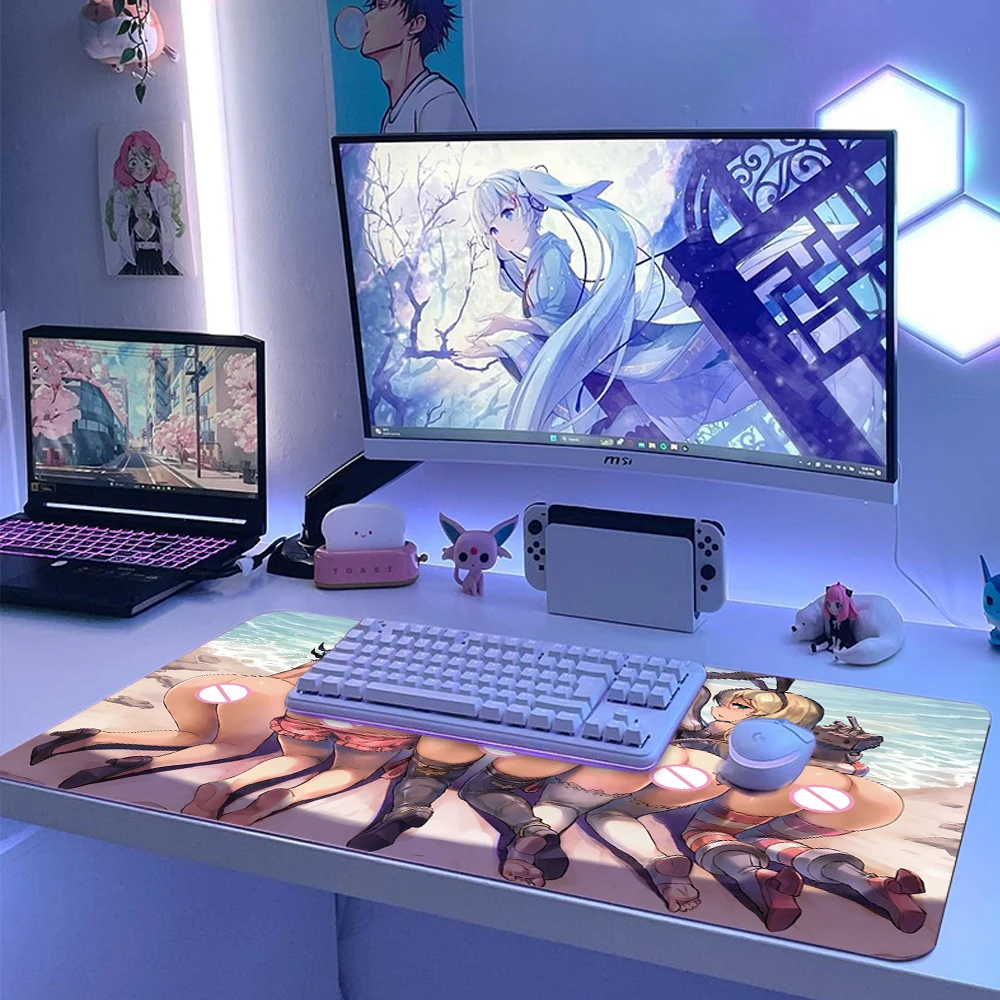 Anime Sexy Mouse Pad com bunda Hentai Big Ass, Playmat Sexy, Mousepad, Booty Mausepad, Tapete Desktop, adulto, Nsfw