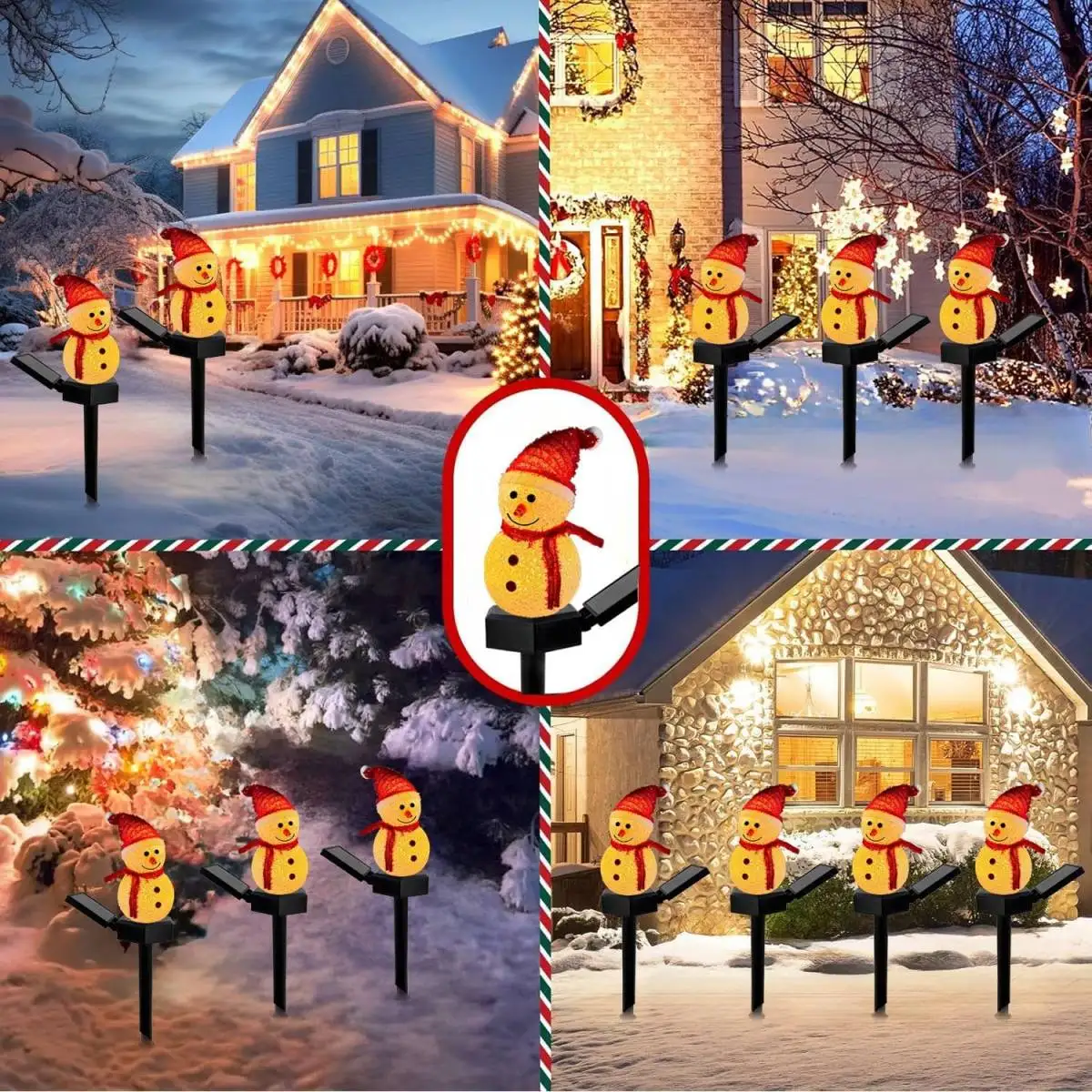 1 قطعة عيد الميلاد ثلج أضواء المسار الشمسية في الهواء الطلق ثلج حصص أضواء للمنزل فناء ساحة حديقة بارك الشرفة شارع عيد الميلاد ديكور