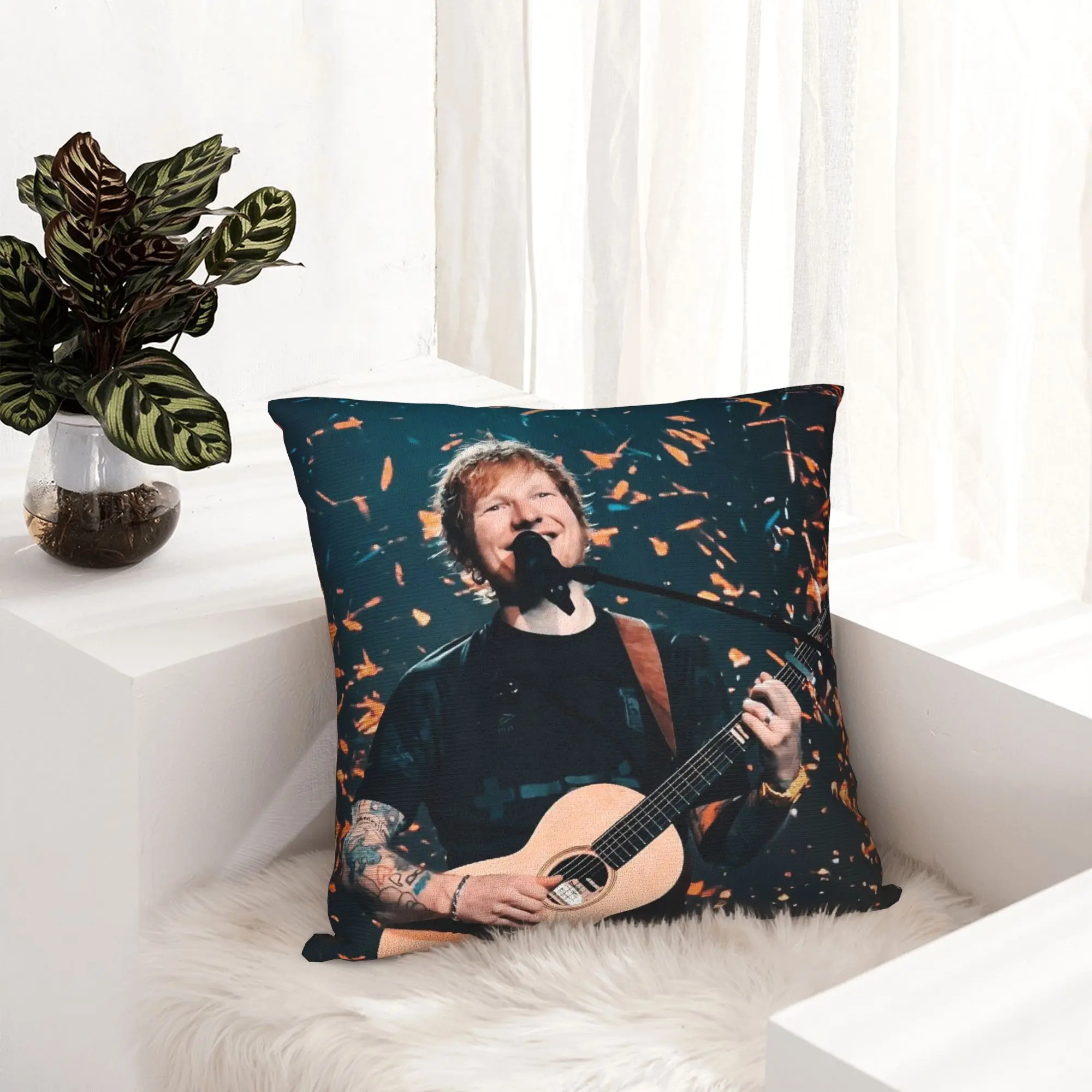 أغطية وسائد للديكور Ed Sheeran Loop Tour 2026 ملحقات غرفة النوم رمي كيس وسادة غطاء انغلق متعدد الحجم