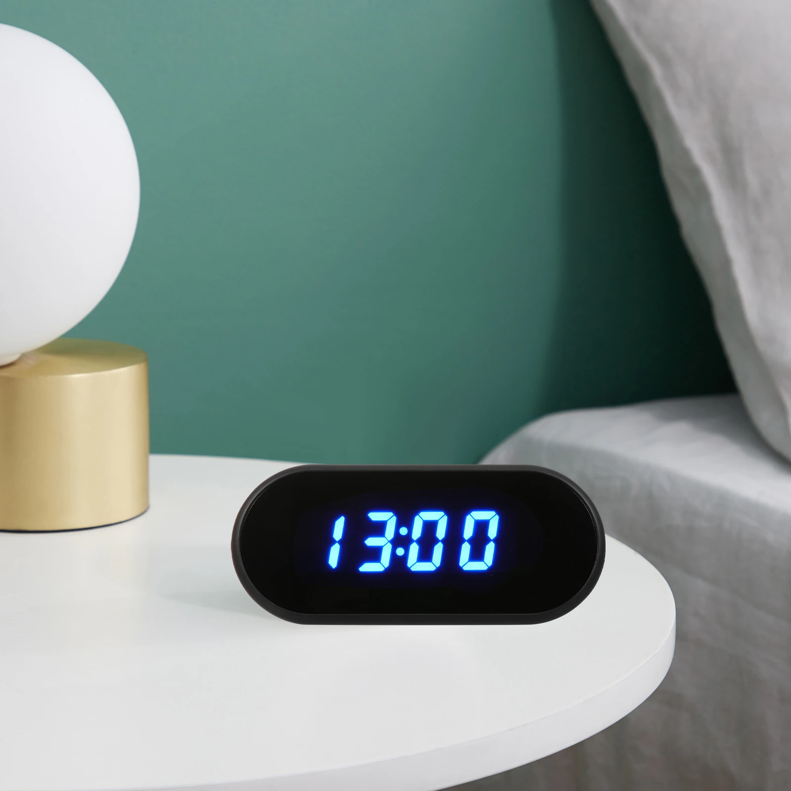 

LED Numbers Display High Grade Material Durability Easy Use Digital Alarm Home Decor Digital Alarm Clock Desk Clock