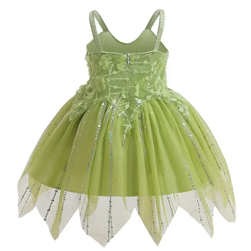 Peter Pan Elf-style Gauze Stitching Princess Dress Girl Dress Sling Fluffy Skirt Role-playing Love Live Cosplay