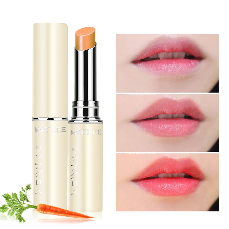 

2PCS Matlee Color changing lipstick Cute Sexy Waterproof Anti-Cracking Lip Balm Long Lasting Non-stick Lip Care Makeup Tool