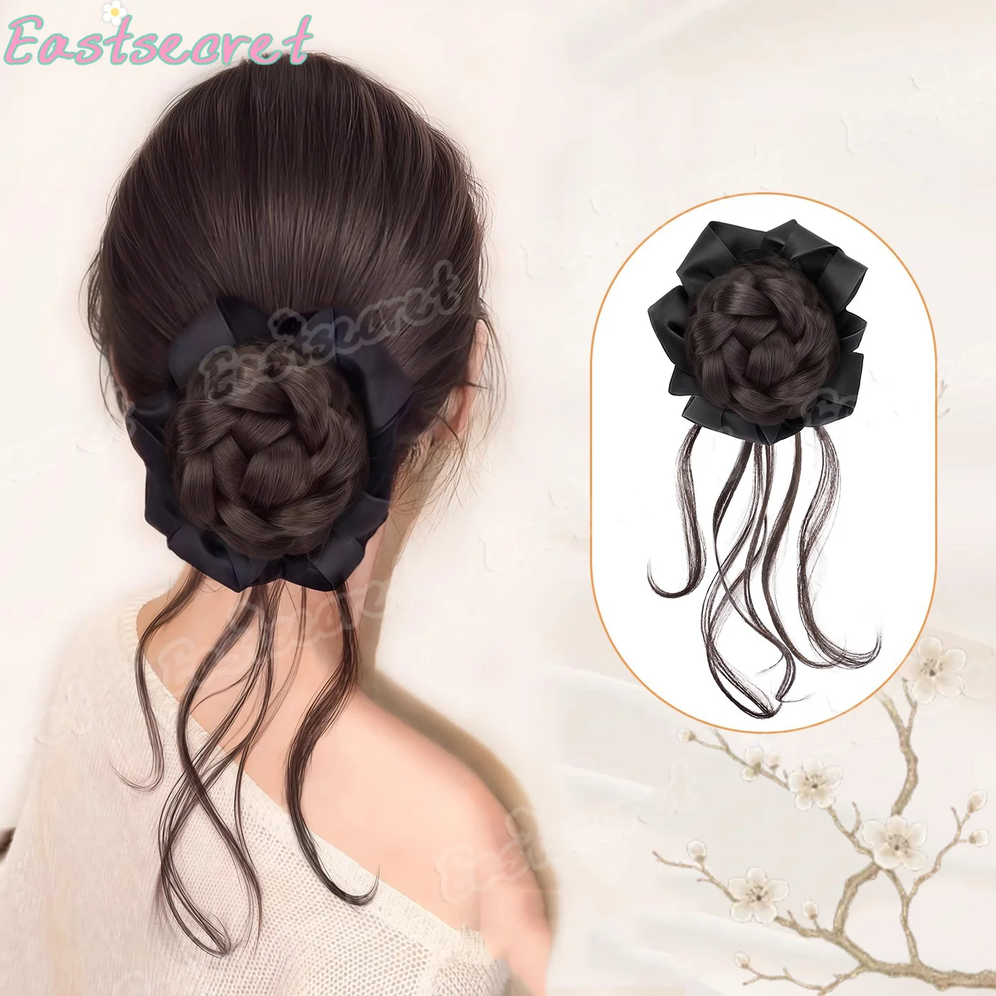 

EAST синтетический прямой шиньон беспорядочный пушистый пучок для волос коготь на клипсе для наращивания волос для женщин искусственные резинки для волос