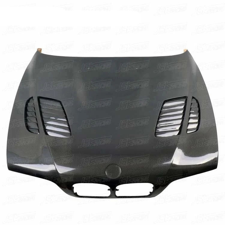 GTR STYLE CARBON FIBER ENGINE HOOD BONNET FOR BMWs E39 M5