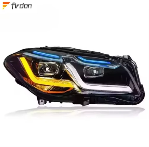 High Quality Car Accessories for B-W 5 Series F10 Headlight 520i 525i 528i M5 Headlight New Update Daytime Laser Front Light