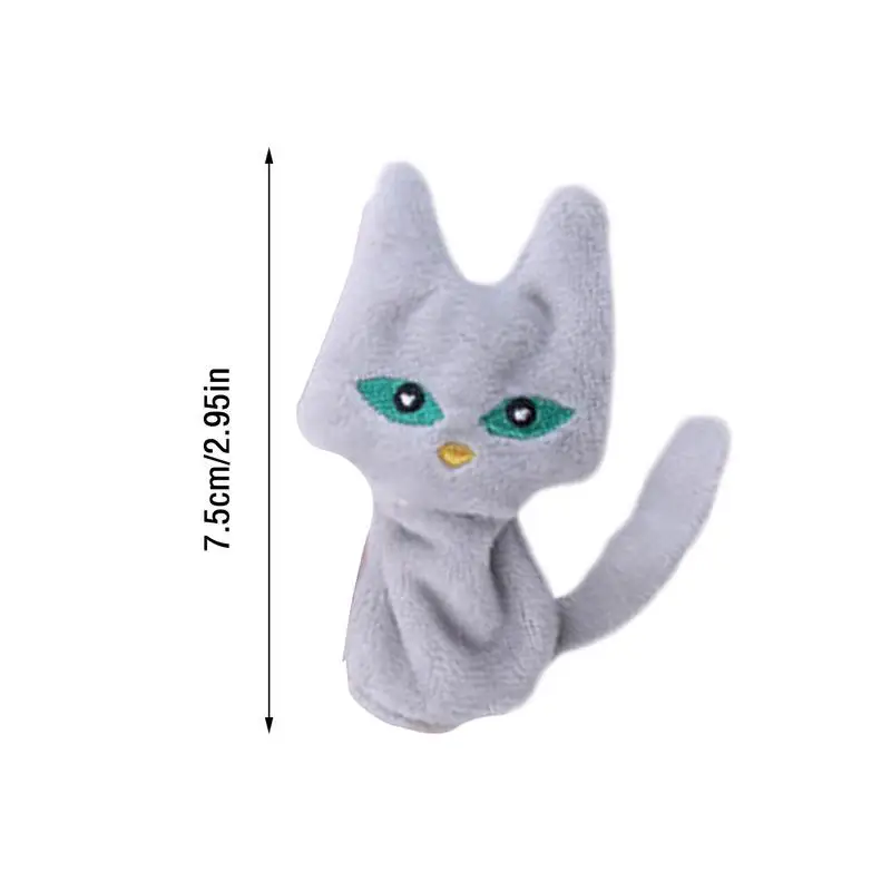 Boneka Jari Tangan 5ชิ้น boneka Jari Tangan สัตว์ป่า S mainan wayang boneka Jari Tangan นุ่มสำหรับเด็กนิทานช่วยการเรียนรู้ตุ๊กตาหนานุ่มขนาดเล็ก