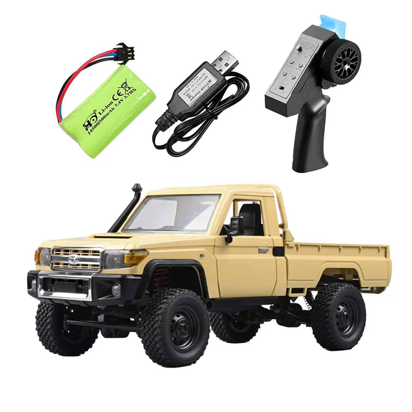 1/12 RC Crawler Car Hobby Toy Remote Control Vehicle Toy 280 Motor 4WD Road RC Truck Pickup Trucks for Stone Road Beach Mud Sand