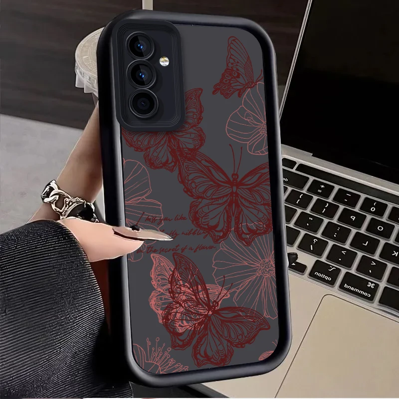 Butterfly Case for Samsung Galaxy A35 5G A50 A53 A34 A33 A32 A30 A22 4G A21S A16 A15 A14 A13 A12 A10S A10 A06 A05S M55 M54 Cover