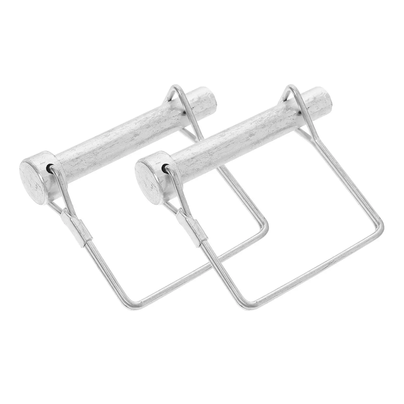 

2PCS Square Lock Pin Spring Loaded Safety Coupler Trailer Hitch Clip Latch Reliable Material Multifunctional Design