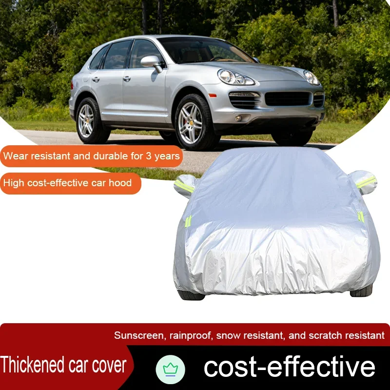 

Suitable for Porsche Cayenne 2002-2025, with a thick car cover that is sun, rain, snow, and scratch resistant