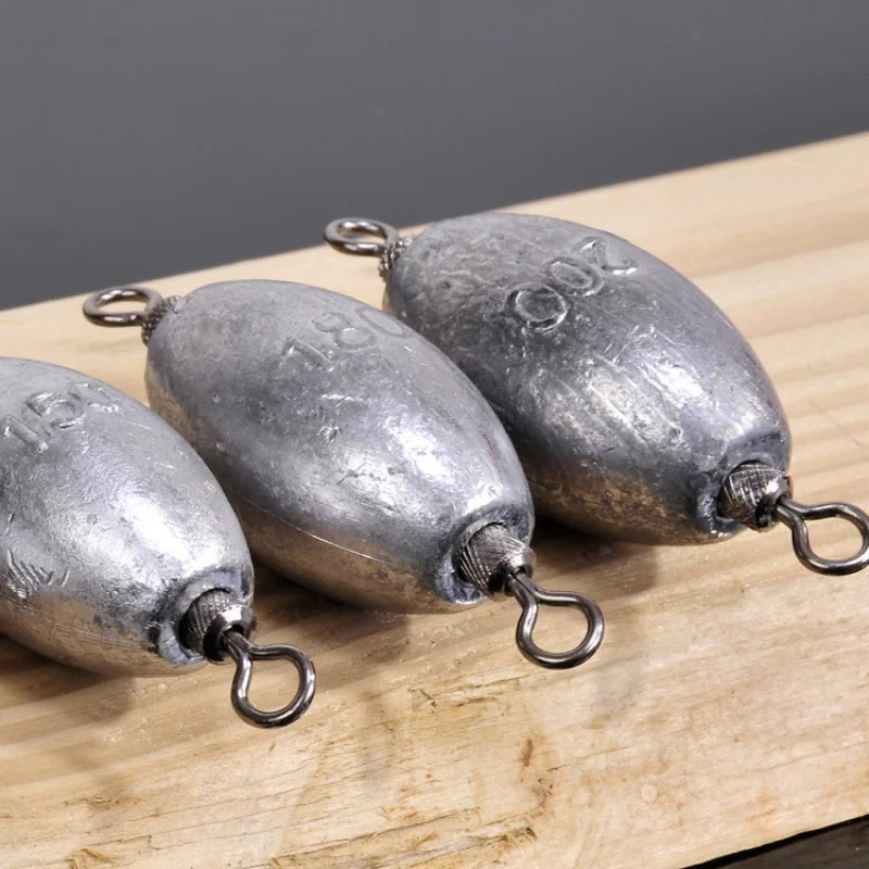 Plomada con anilla giratoria de acero inoxidable para pesca en barco