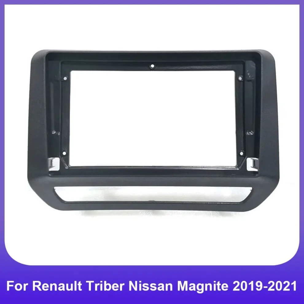 9 Inch Car Frame Fascia Adapter Canbus Box For Renault Triber Nissan Magnite Android Radio Dash Fitting Panel Kit