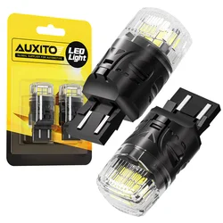 2Pcs AUXITO T20 7443 LED White DRL Parking Reversing Lights for Car Auto Lamp 7440 W21W W21/5W LED Bulb Canbus Error Free 12V