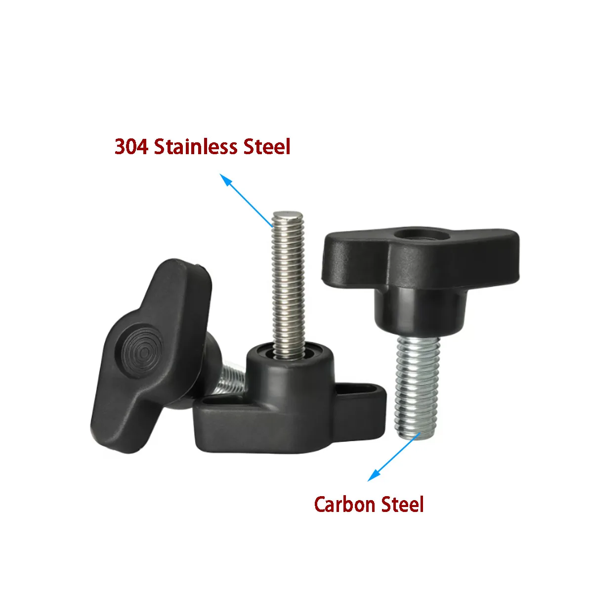 304 Stainless Steel T‑Handle Screw M4‑M8, Z‑Shape Hand Twist Wing Bolt for Mechanical Equipment Manual Quick Assembly Fastening