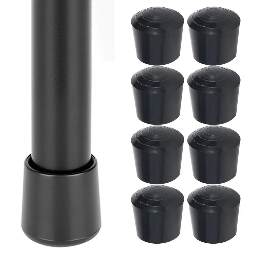 8pcs Home Decor Anti-slip Chair Leg Caps Wear-resistant Round Furniture Table Covers Rubber Feet Protector Furniture Accessories