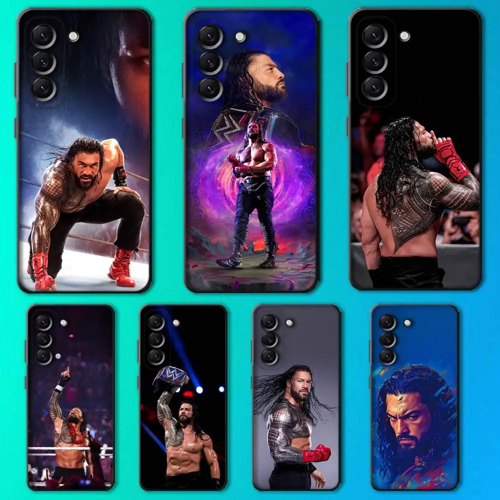 Чехол для телефона WWE R-Roman Reigns для Samsung Galaxy A13, A21s, A22, A31, A32, A52, A53, A71, A80, мягкий черный корпус