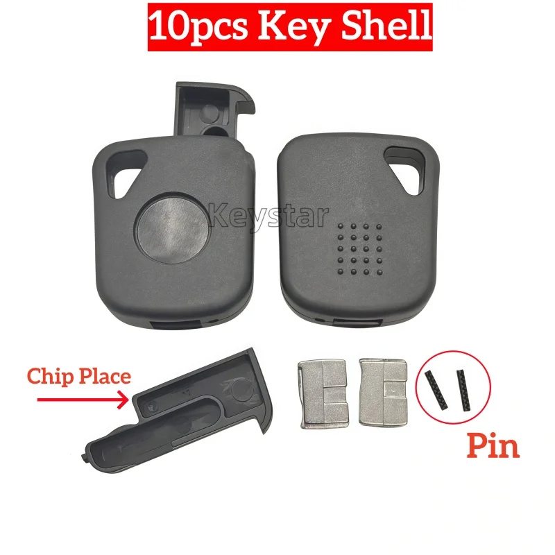 10pcs VVDI Key Blank Case Non-Chip KD Key Blade Shell Head for KEYDIY Xhorse Key Blade for HU66 SIP22 TOY43 Universal Key Blade