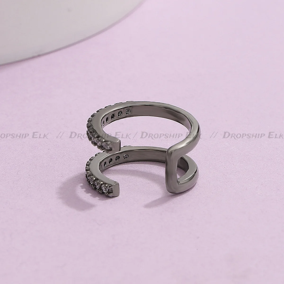 섬세한 지르콘 귀여운 클립 귀걸이, 여성 버클 이어 커프, 피어싱 없음, 가짜 연골 귀, 여성용 패션 주얼리