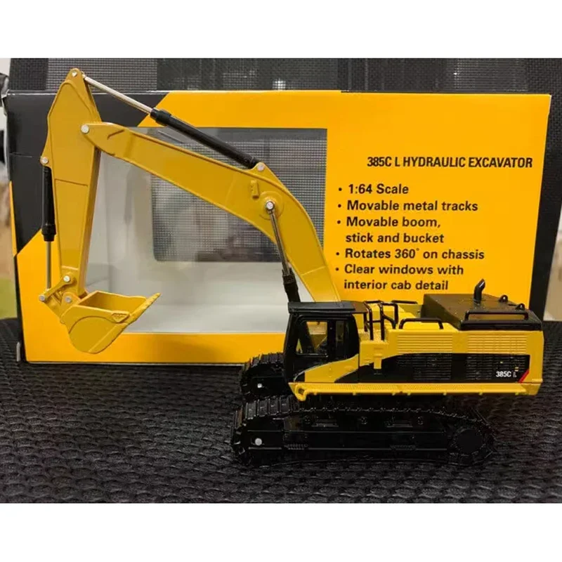 

Diecast 1:64 Scale 385C Excavator Alloy Simulation Crawler Hook Model Collection Static Display Souvenir Gift Toy