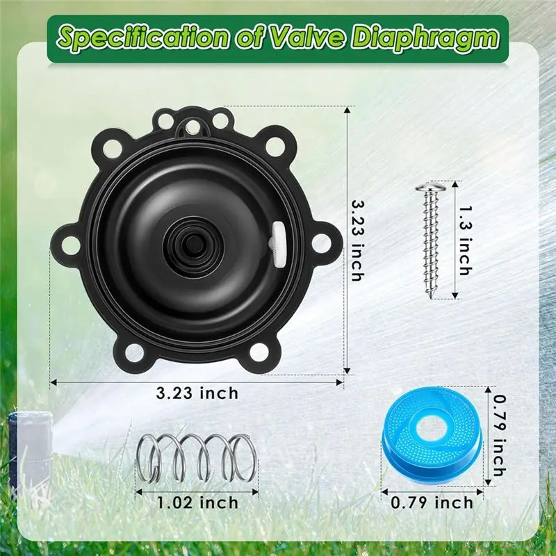 B86B 2 Pack Replacement Valve Diaphragm Kit Compatible with RainBird CPF DV DAS ASVF Irrigation Valve Repair