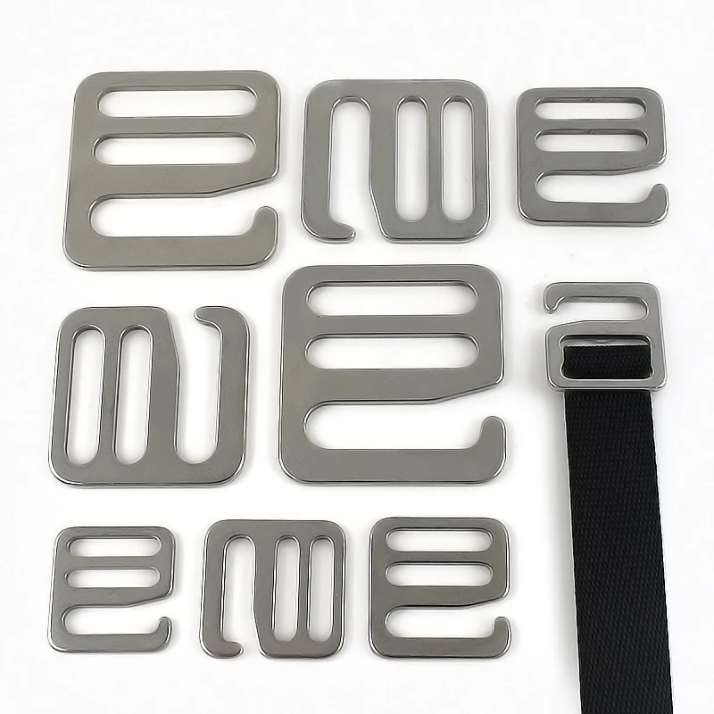 5/10P 16-31mm Stainless Steel G Buckle Tri-Glide Hook for Backpack Bag Strap Adjuster Pet Collar Clasp DIY Hardware Accessories