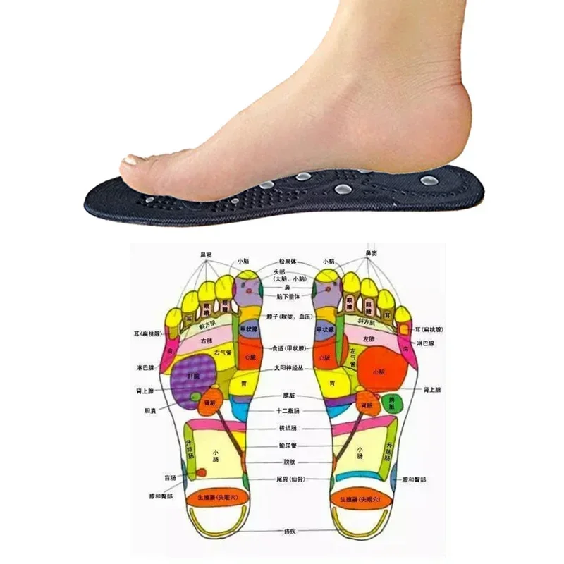 Magnetic Therapy Massage Insoles for Feet Plantar Fasciitis Relief Health Care Shoes Insole Comfort Men Memory Cotton Shoe Sole