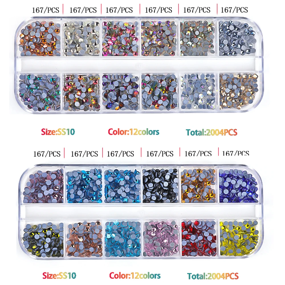 AAAA 4008-6016Pcs Hot Fix Rhinestones Set Crystal Glass Hotfix Rhinestone Applicator Iron-on Strass Rhinestone Heat-fix Tool Gun