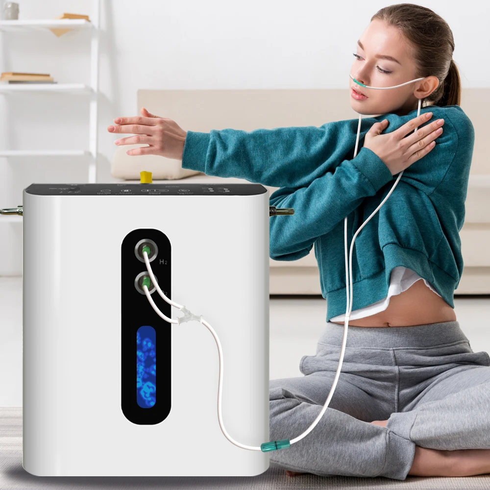 600ml H2 + 300ml O2 Homecare Spa Hydrogen Inhalation Machine H2 Gas Electrolyzer Pem Water Hydrogen Generator