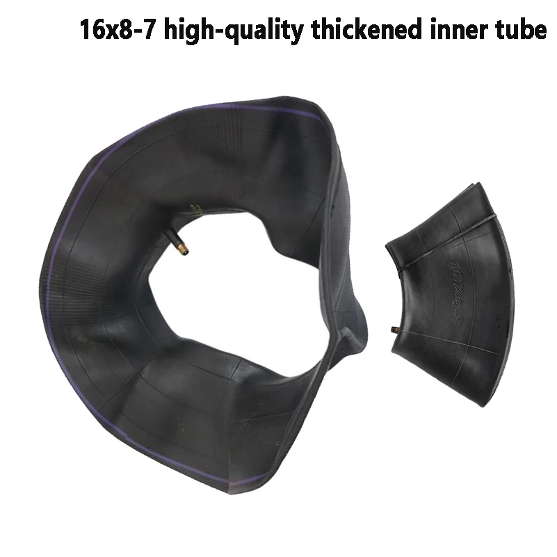 16x8-7 thickened inner tube is suitable for replacing the inner tube of 7-inch go kart beach bike mud tire