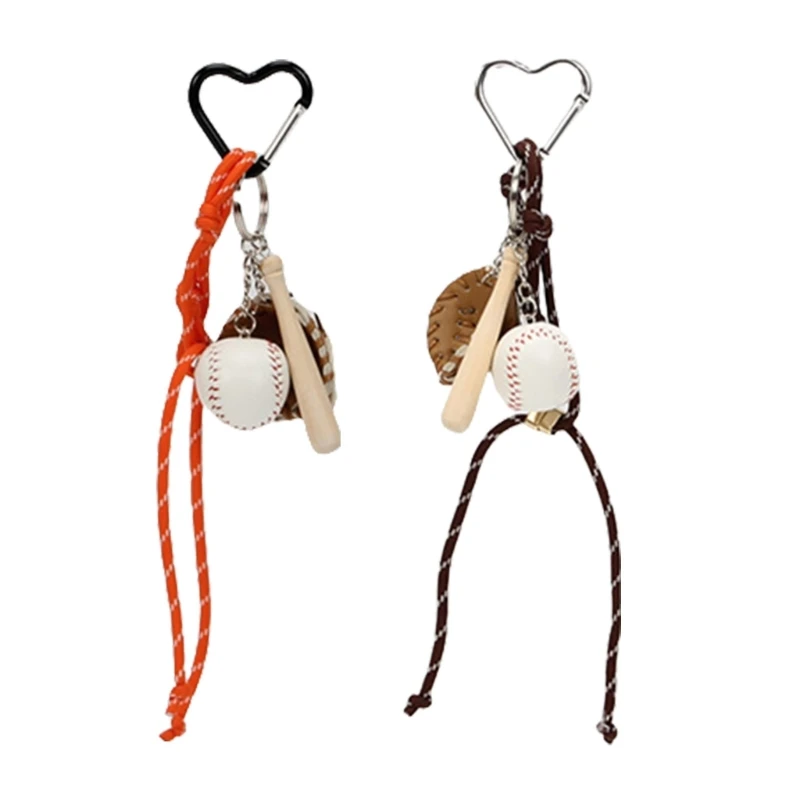 Vibrant Braided Nylon Rope Keychain for Bags Unisex Keyring with Multiple Colors Dropship