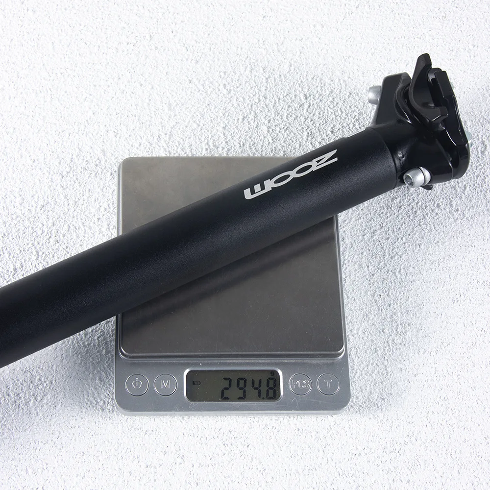 Zoom Mountain Bicycle Seat Tube 31.8 * 350mm Black 6061 Aluminum Alloy Seat Tube Bicycle Accessories