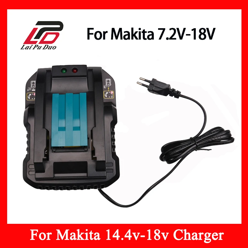 DC18RC 7.2V-18V Power Tool Li-Ion Batteries Charger Output 4A Replacement for Makita BL1830 BL1840 BL1850 BL1815 BL1430