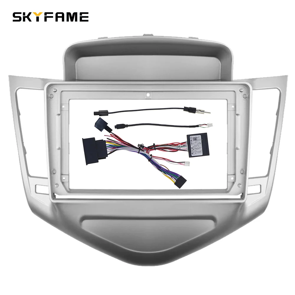 SKYFAME 9.7/12.3 Inch Car Frame Fascia Adapter Canbus Box Android Radio Fitting Panel Kit For Chevrolet Cruze