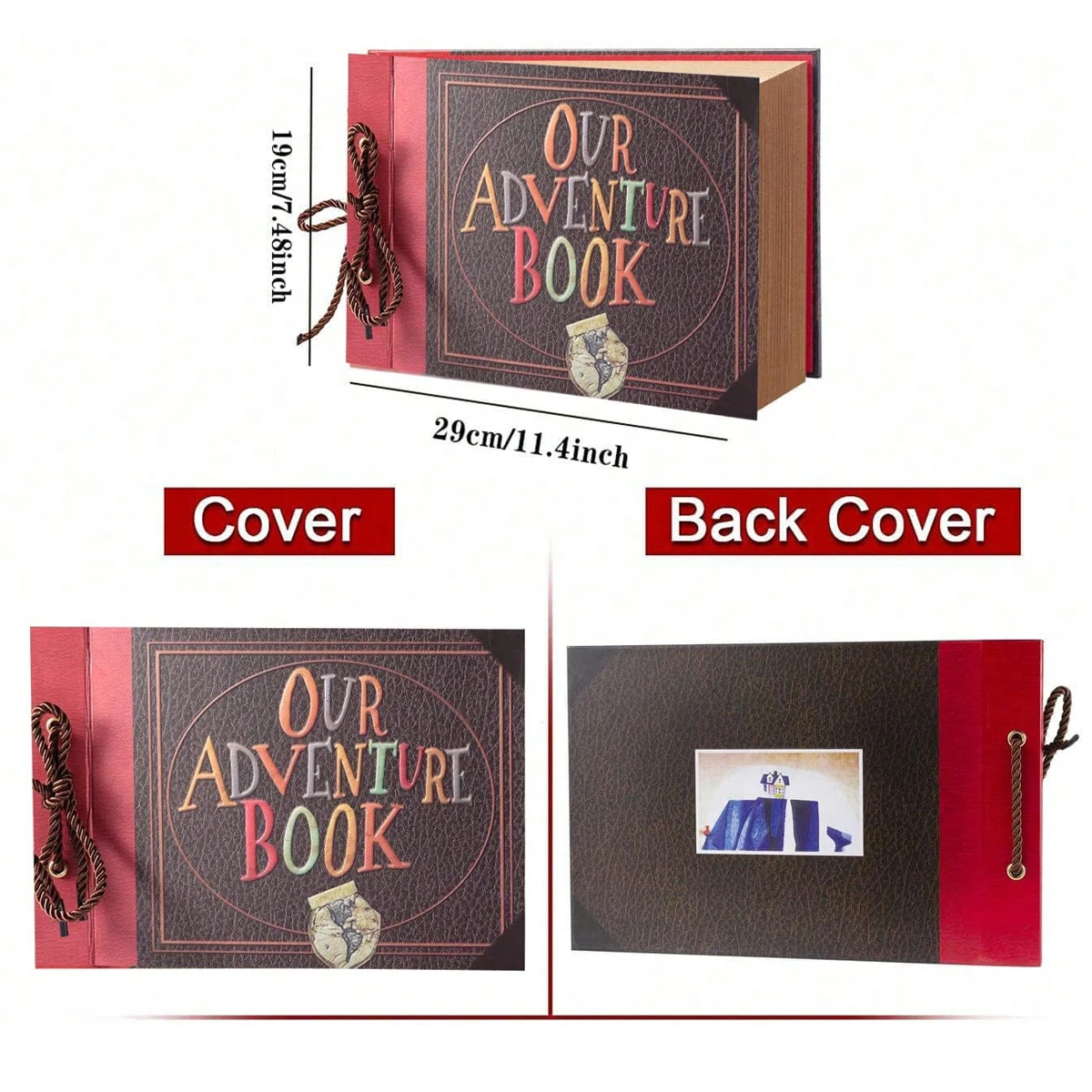 Our adventure book scrapbook Pixar Up handmade home scrapbook album can be expanded to 80 pages and comes with DIY accessory kit