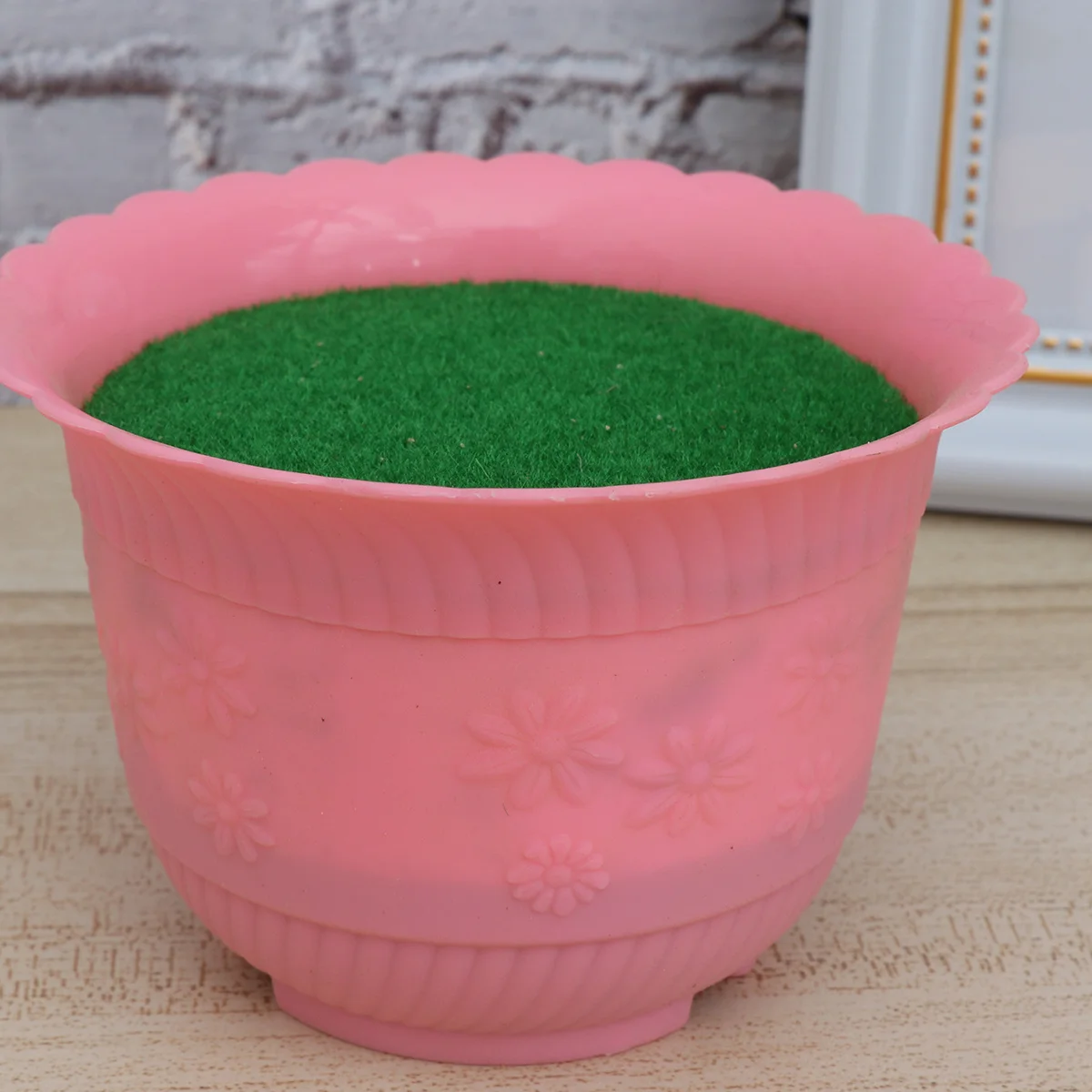 

1Pcs Floral Flower Pot Flower Mud Pink Premium Healthy Material No Odor Safe for Home Garden Decoration Florist Supplies