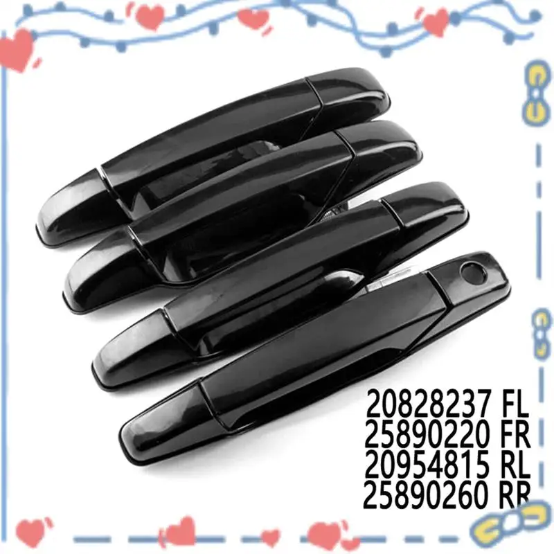 

Outside Door Handle Set 20828237 25890220 20954815 25890260 For Chevy Tahoe Silverado GMC Yukon Sierra