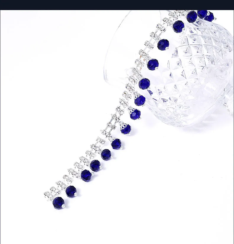 10 Meter Strass-Glitzerkette mit Kristalldiamanten für Taschen, Hüte, DIY-Kunsthandwerk, Geschenkdekoration, Kleidungszubehör – Detail 6