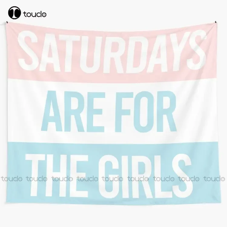 Pastel Saturdays Are For The Girls  Tapestry Tapestry Wall Hanging For Living Room Bedroom Dorm Room Home Decor Hanging Wall
