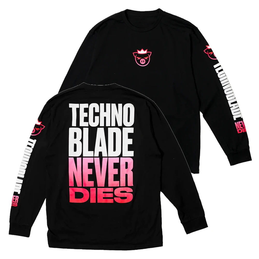 

Technoblade Never Dies Merch Sweatshirt Crewneck Long Sleeve Streetwear 2023 Causal Style Women Men's Clothes