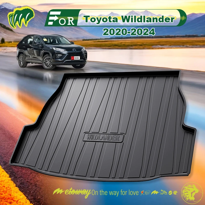 For Toyota Wildlander 2020-2024 Custom Fit Car Trunk Mat All Season Black Cargo Mat 3D Shaped Laser Measured Trunk Liners