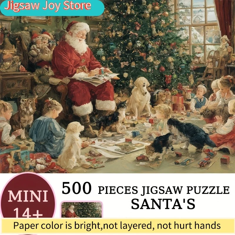 Una caja de rompecabezas diseñada para adultos, perfecta para fiestas de regalo de Papá Noel y adecuada para juegos y actividades de fiesta. Esta festa es un placer.