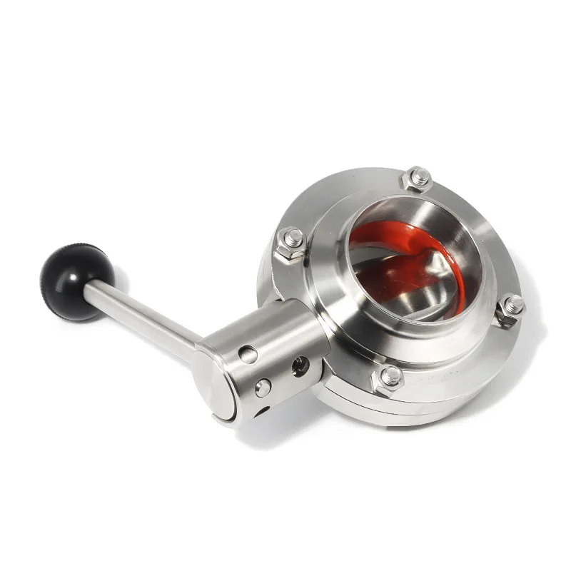 KF16 KF25 KF40 KF50 Vacuum Manual Butterfly Valve 304 Stainless Steel Stainless Steel Cut-off Flow Controller Homemade