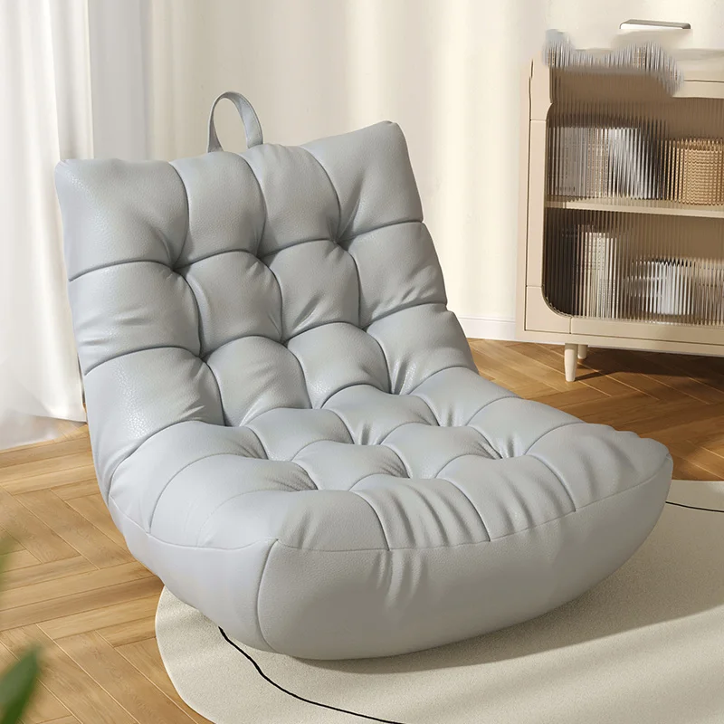 Canapé blanc moderne et relaxant pour 1 personne, meuble de salon, style minimaliste et élégant