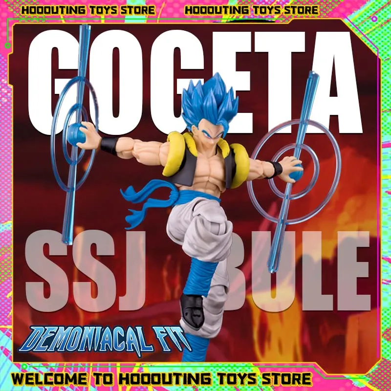 Demoniacal صالح Gogeta الشكل لعبة دراغون بول SHF بطل الفالس في نهاية المطاف الرقص Gogeta عمل الشكل تحصيل نموذج تمثال لعبة هدية #1