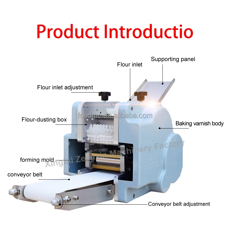 Mini Table Top Commercial Use Motorized Bread Maker Grain Making Machine Chapati Tortilla Press Dumpling Wrapper 60pcs/min Easy