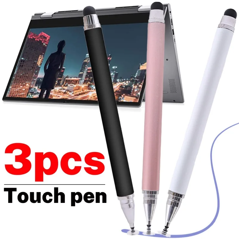 3/1Pcs Smart Tablet Phone Universal 2 In 1 Capacitive Stylus Pen Drawing Pens for iPhone/Android All Capacitive Touch Screens