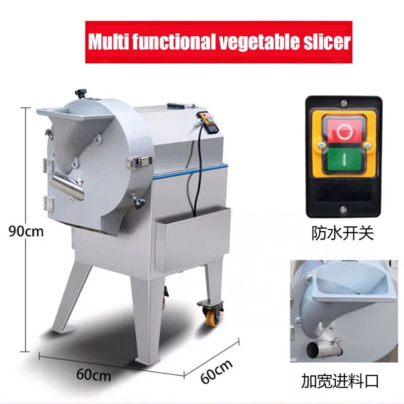 

Vegetable Cutting Machine Lemon Orange Potatoes Chips Slicing Shredding Commercial Carrot Potato Onion Slicer Machine