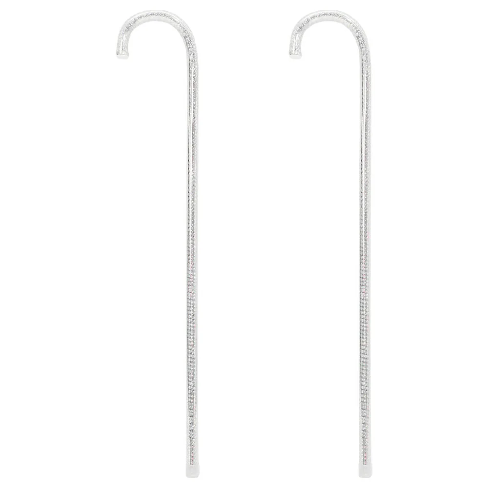 2 قطعة عصا العكاز الزخرفية لموسيقى الجاز لإكسسوارات أزياء الهالوين التأثيرية دعامة قصب لإمدادات الحفلات التنكرية