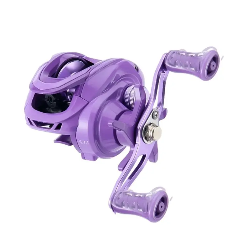 

A06F-Baitcaster Fishing Reel,5Kg Max Drag& 6.3:1 High-Speed Gear Ratio, CNC Metal Spool Bearing Lure
